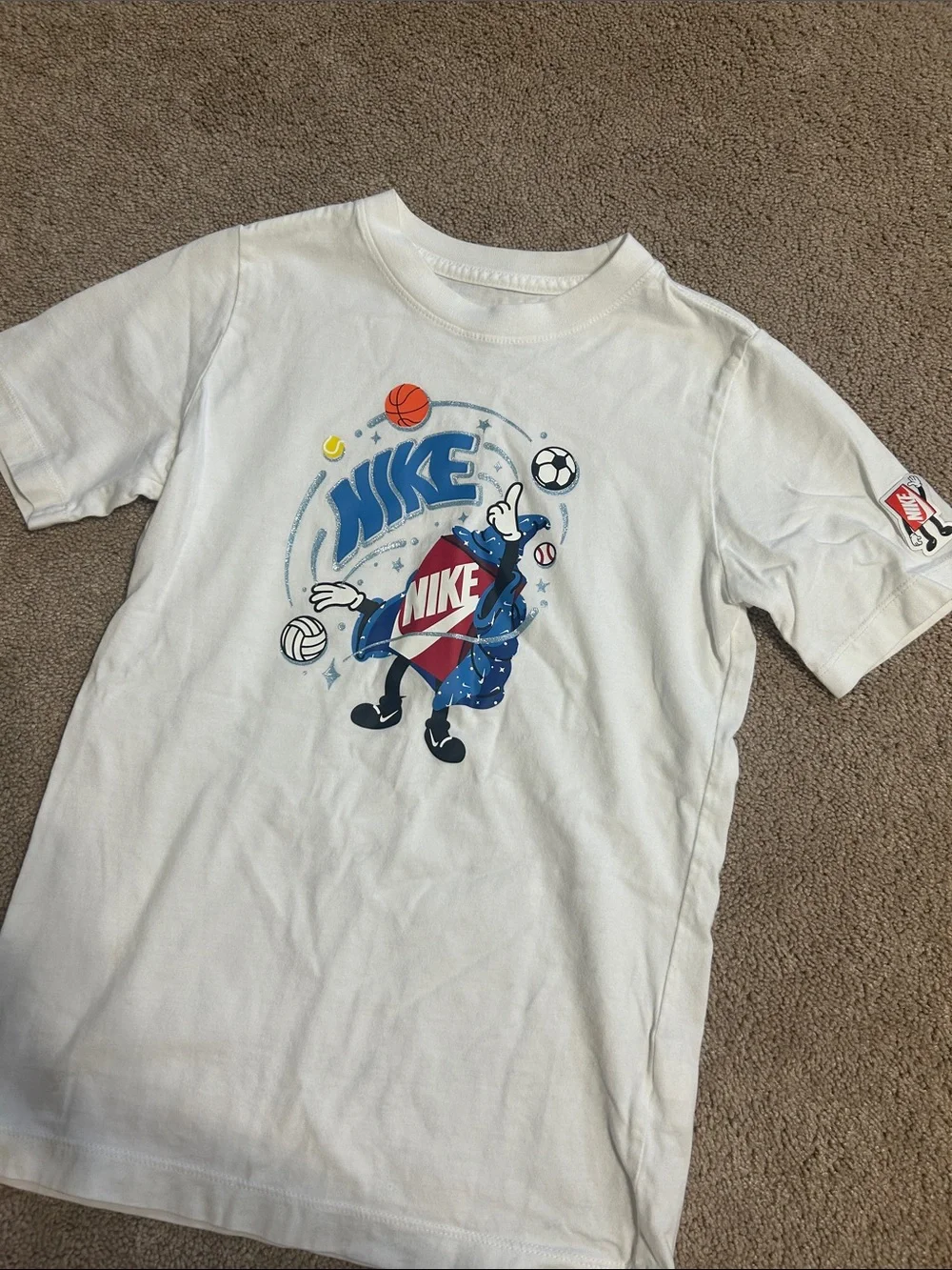 Nike Kids Graphic Tees - White & Navy Sports Pack